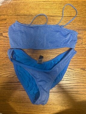 triangl swimwear Sparkle Blue Bikini Set